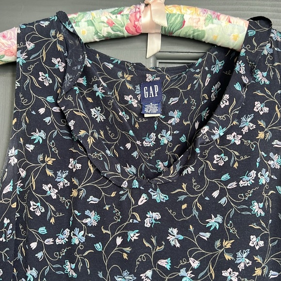Gap blue flowered sundress size small - Picture 2 of 3